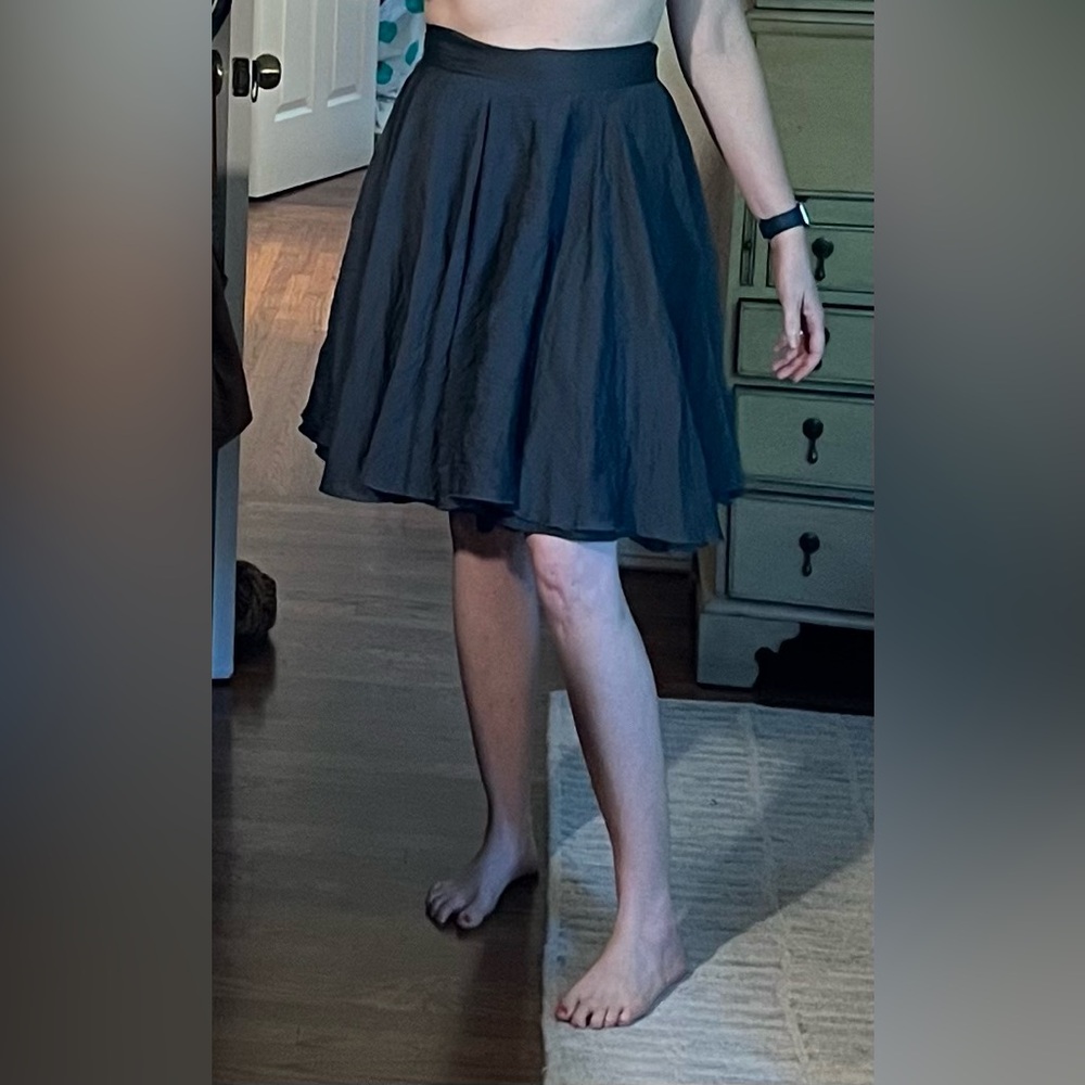 Ioanna Kourbela Gray Full Skirt Size Small - Picture 14 of 16